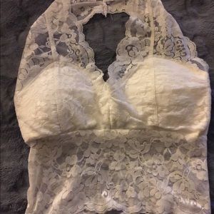 Sexy Lace padded halter bralette size S